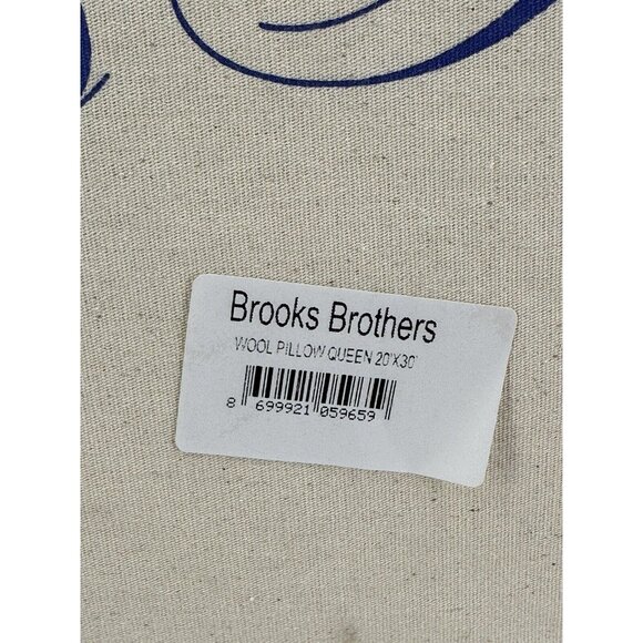 brooks Brothers 100% Wool bed  Pillow Queen size 20”x30” - Picture 2 of 15
